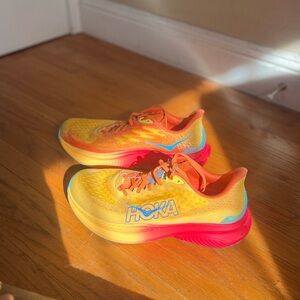 Hoka MACH 6 POPPY/SQUASH Men's 11 D Running Shoes